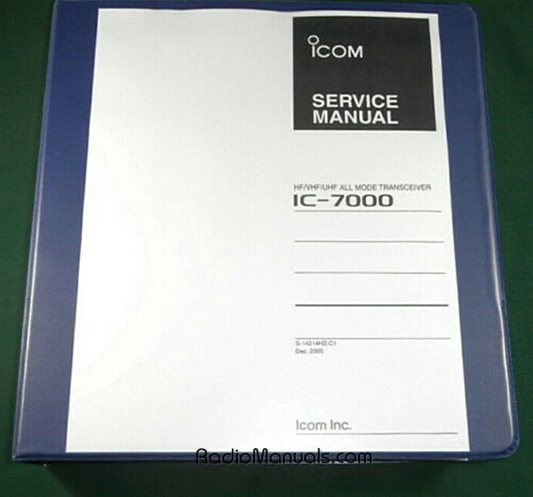 Icom IC-7000 Service Manual with Addendums